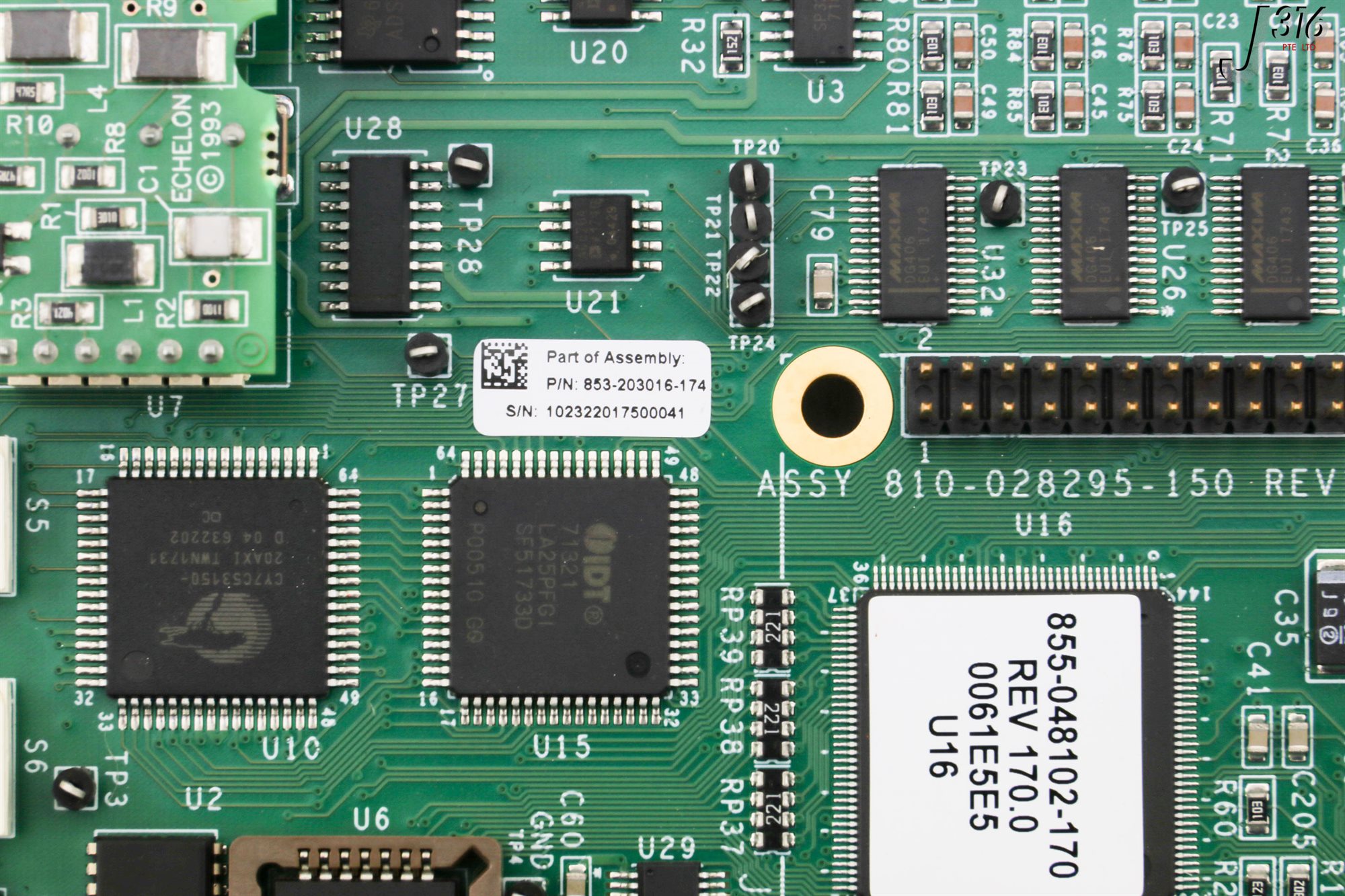 33533 LAM RESEARCH PCB, NODE BD, 24 CH TEMP CTLR, 810-028295-150